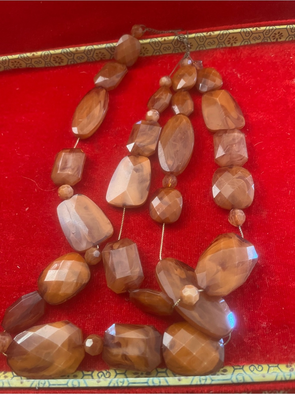Faceted tiger agate Beaded Statement Necklace - Women Jewelry